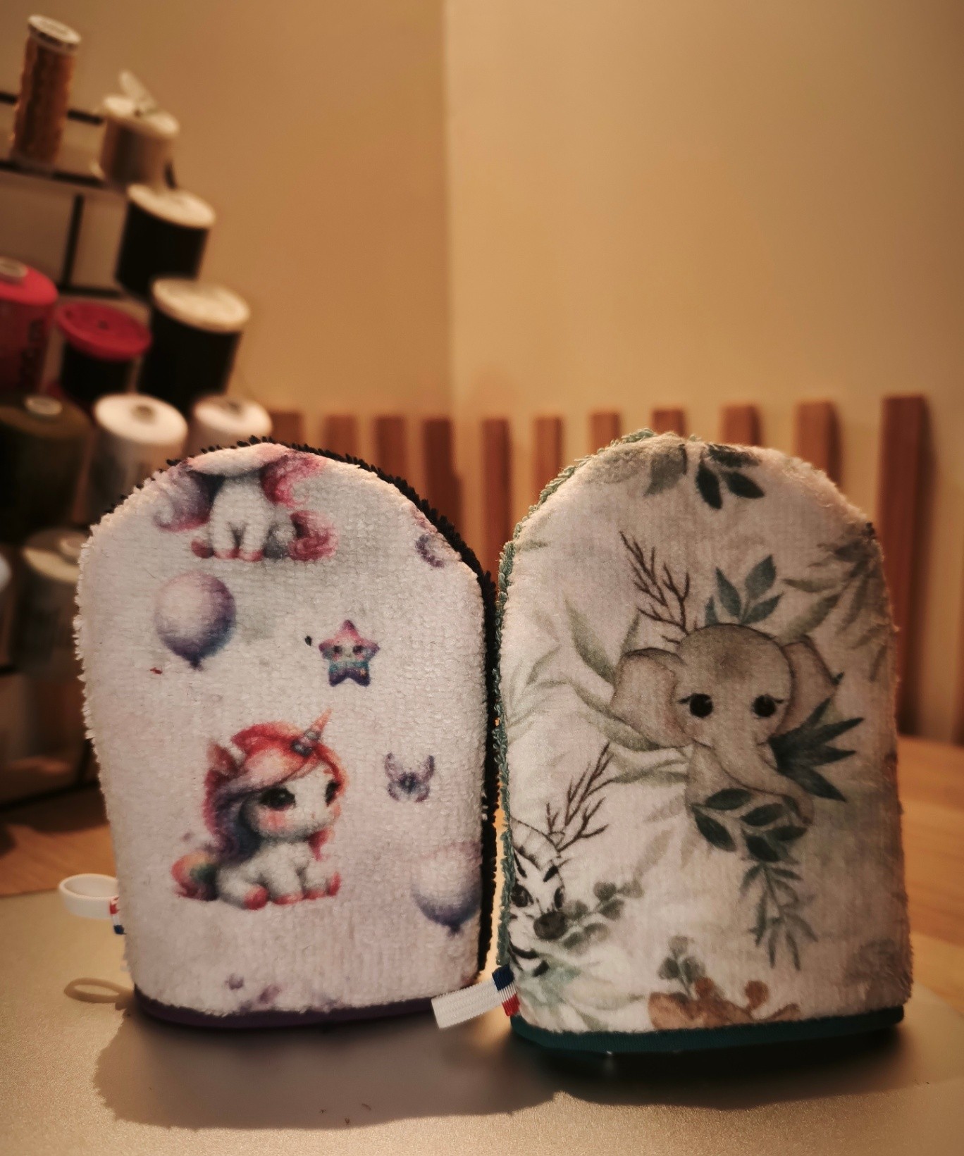 Gants de toilette (lots de 2 ou 4)